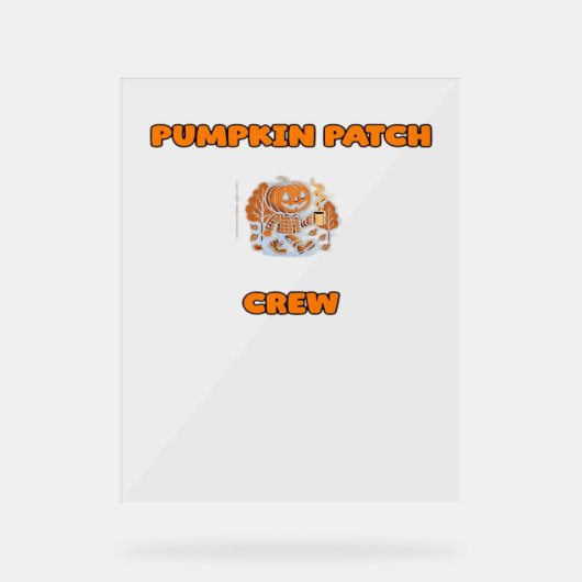 レトロ感謝祭トルコ – 秋ハーベストデザインOv アクリルサイン (正面)