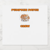 レトロ感謝祭トルコ – 秋ハーベストデザインOv スパークリングワインラベル (シングルラベル)