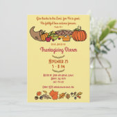 レトロ感謝祭聖書の一節 招待状 (スタンド正面)