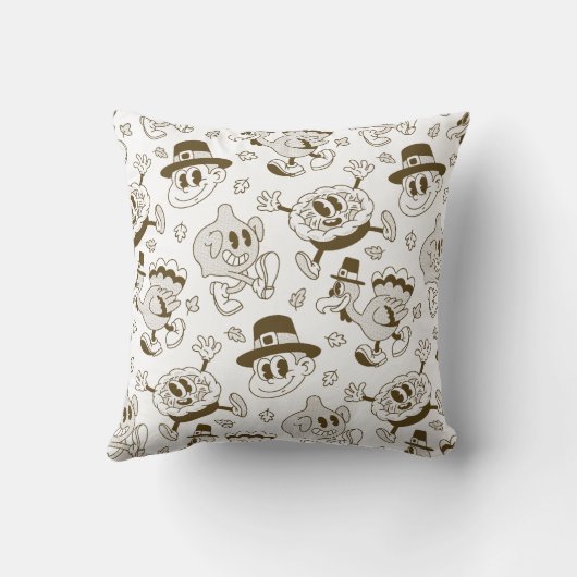 レトロ感謝祭 クッション (裏面)