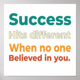 レトロ成功やる気を起こさせる起業家引用文 ポスター