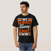 レトロ我々はほとんど常にサッカーを勝ちおもしろい取る Tシャツ (正面フル)