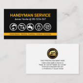 レトロ手利師イエローツールライン 名刺 (正面/裏面)