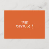 レトロ手描きカラフルフローラ結婚詳細 エンクロージャーカード (裏面)