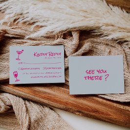 レトロ手描きピカラフルッファンキーク結婚ズ 出欠カード