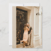 レトロ手書お洒落きグリ結婚ーン 招待状 (裏面)