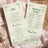 レトロ手書きお洒落グリーンフラットプログラム プログラム