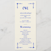 レトロ手書きお洒落ブルーフラットプログラム プログラム (正面)