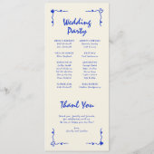 レトロ手書きお洒落ブルーフラットプログラム プログラム (裏面)