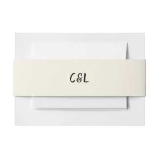 レトロ手書きお洒落 招待状ベリーバンド