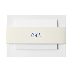 レトロ手書きブお洒落ルー 招待状ベリーバンド