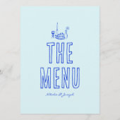 レトロ手書描きカラフルブライト結婚ズ メニュー (裏面)