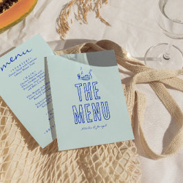 レトロ手書描きカラフルブライト結婚ズ メニュー