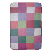 レトロ手編みカラフルパッチマス バスマット (正面縦)