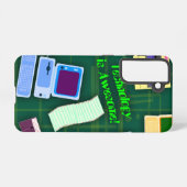 レトロ技術おもしろいマンガアートサリュート SAMSUNG GALAXYケース (裏面横)