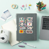 レトロ技術ステッカーシート シール (iPadカバー)
