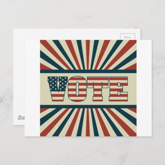 レトロ投票ギア ポストカード (正面/裏面)