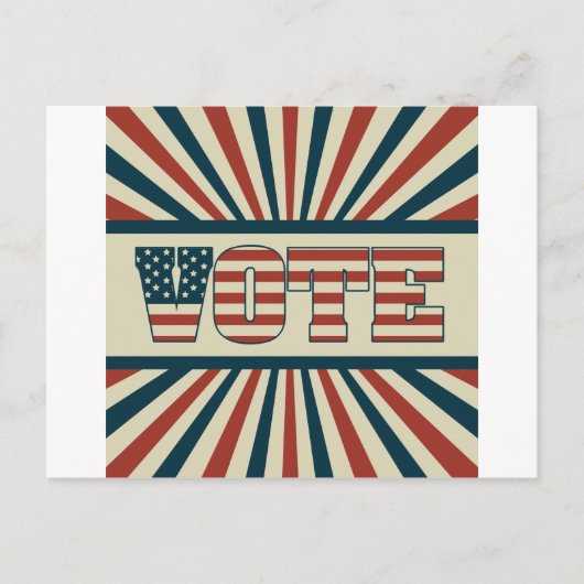 レトロ投票ギア ポストカード (正面)