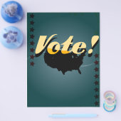 レトロ投票ポスター チラシ (シングル)