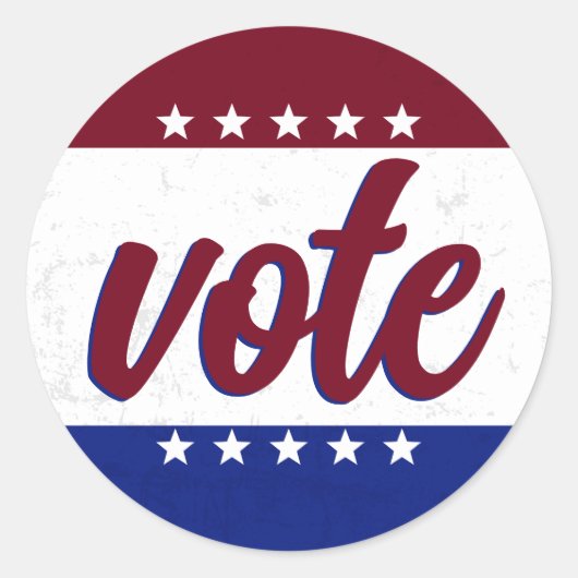 レトロ投票 ラウンドシール (正面)