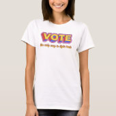 レトロ投票 Tシャツ (正面)
