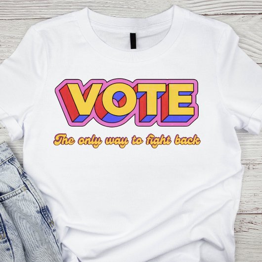 レトロ投票 Tシャツ