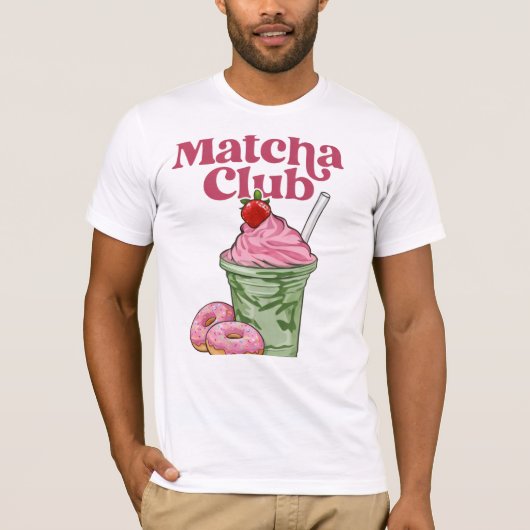 レトロ抹茶クラブ美学Tシャツ - かわいいヴィンテージ Tシャツ (正面)