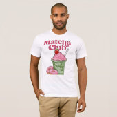 レトロ抹茶クラブ美学Tシャツ - かわいいヴィンテージ Tシャツ (正面フル)