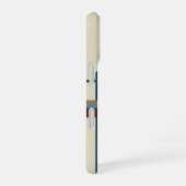 レトロ抽象縦縞 iPhone 16ケース (右側面)