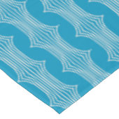 レトロ抽象芸術の白い線(青) テーブルクロス (アングル)