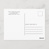 レトロ抽象芸術アーチテラ自然コッタサンキュー ポストカード (裏面)