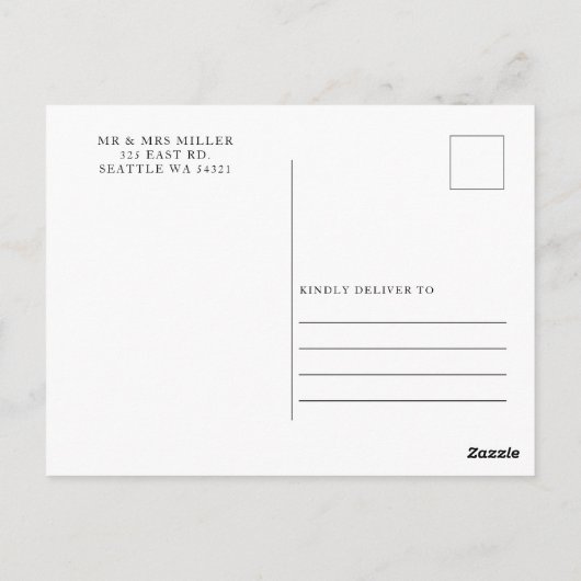 レトロ抽象芸術アーチテラ自然コッタサンキュー ポストカード (裏面)