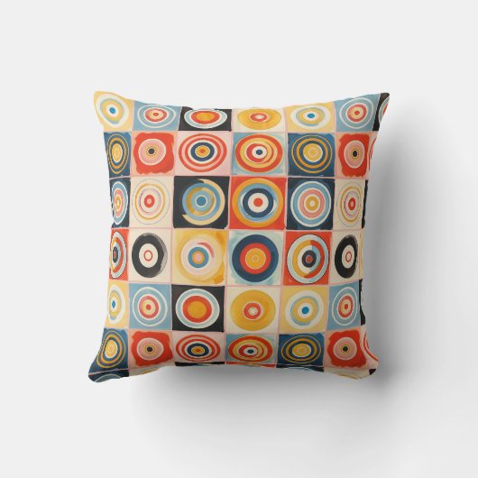 レトロ抽象芸術アートのスタイルHilma af Klint クッション (裏面)