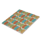 レトロ抽象芸術アートサークル数々のカラー タイル (側面)