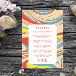 レトロ抽象芸術アートパターンオールド英語 エンクロージャーカード