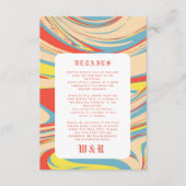 レトロ抽象芸術アートパターンオールド英語 エンクロージャーカード (正面)