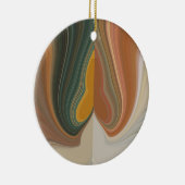レトロ抽象芸術アートプリント セラミックオーナメント (右)