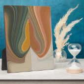 レトロ抽象芸術アートプリント フォトプラーク (側面)