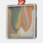 レトロ抽象芸術アートプリント メタルオーナメント (左)