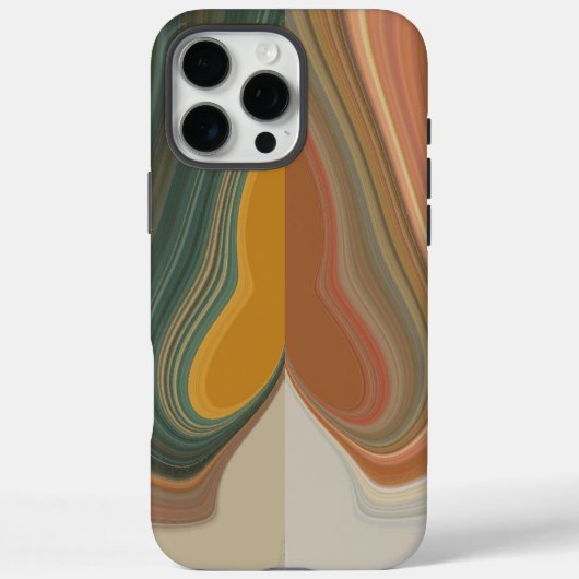 レトロ抽象芸術アートプリント Case-Mate iPhoneケース (裏面)