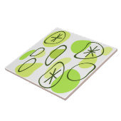 レトロ抽象芸術アートロックスチャートルーズ タイル (側面)