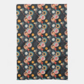 レトロ抽象芸術サークルのスタイルHilma af Klint キッチンタオル (縦)