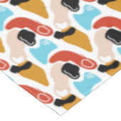 レトロ抽象芸術ドードルグラマーフィンガーラインアート テーブルクロス (アングル)