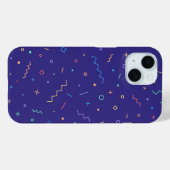 レトロ抽象芸術ネオンパターン Case-Mate iPhoneケース (裏面 (横))