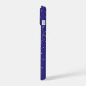 レトロ抽象芸術ネオンパターン iPhone 15ケース (左側面)