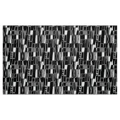レトロ抽象芸術パターン300521 – 白黒表示 ファブリック (ファットクウォーター)