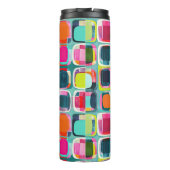 レトロ抽象芸術パターン(名前あり) カラフル タンブラー (裏面)