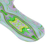 レトロ抽象芸術ピンク、ライムグリーン、アクアパターン カッティングボード (角)