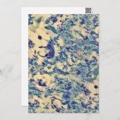 レトロ抽象芸術フラワーバタフライアートワークズガーデン シーズンカード (正面/裏面)