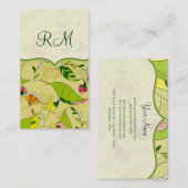 レトロ抽象芸術フローラ収集テンプレート3 名刺 (正面/裏面)